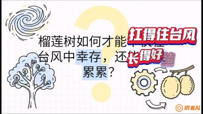 第四节：中国榴莲突围战：为生存重塑权型，抗台风矮化栽培与力学牵引，课程：《国产榴莲突围战：从泰国经验到中国实操的8堂必修课（高阶实战版）》