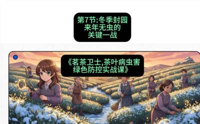 第07节：冬季封园&mdash;&mdash;来年无虫的关键一战，课程：《茗茶卫士&mdash;&mdash;茶叶病虫害绿色防控实战课》#识农AI